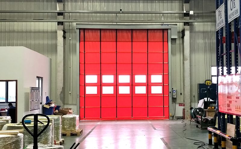 上海智能堆积折叠门：工业空间的高效防护屏障插图