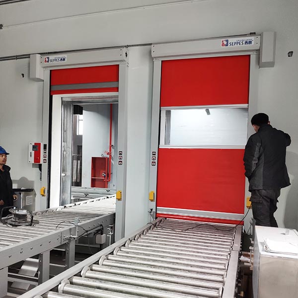 上海立体仓库输送带快速门插图2