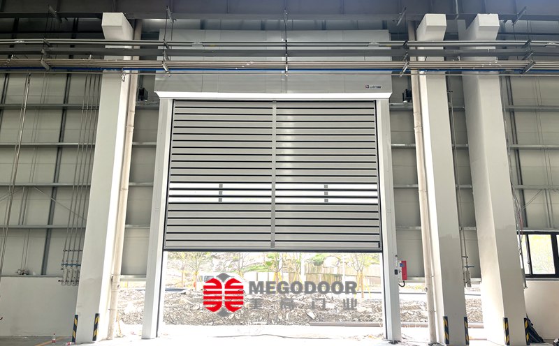 美高涡轮快速门在上海应用实测：防水防尘性能解析与安全升级方案插图1