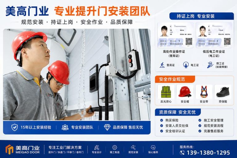 上海提升门维修服务，工业滑升门故障检查与配件更换缩略图